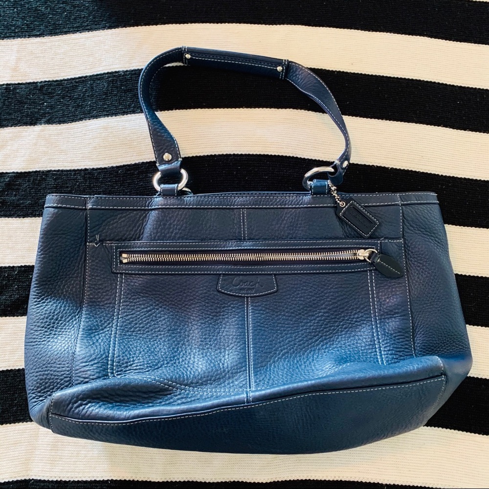 Navy Coach Bag
